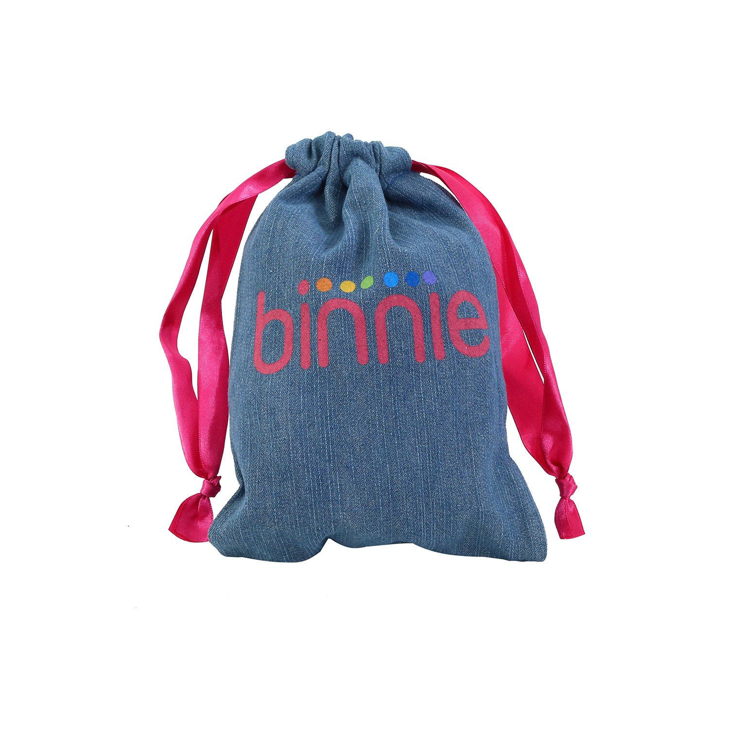 cotton denim drawstring bag