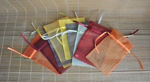 Organza drawstring bags