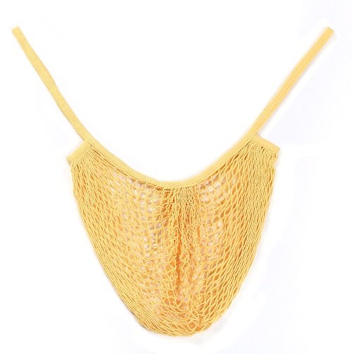 Reusable fruit vegetable produce cotton net bag