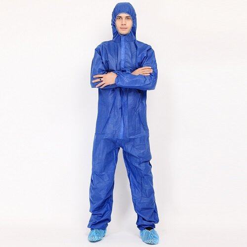 Disposable SMS Personal Protective Coverall with Hood