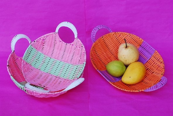 COLORFUL RATTAN Fruit basket