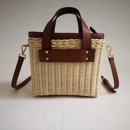 Rattan handbag