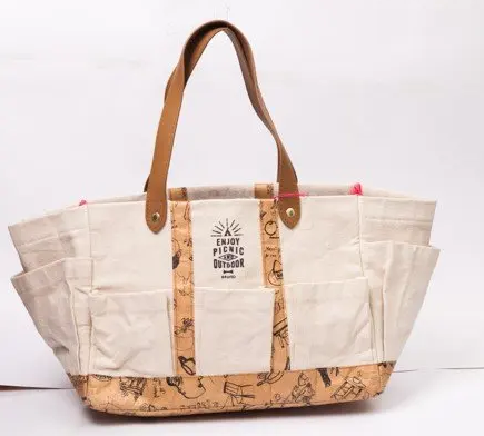 laminated canvas tote bag