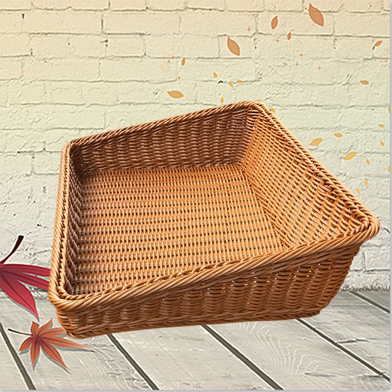 Customized rattan baskets for Supermarket Display