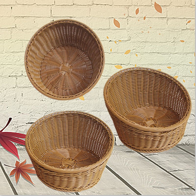 Round baskets for Supermarket Display