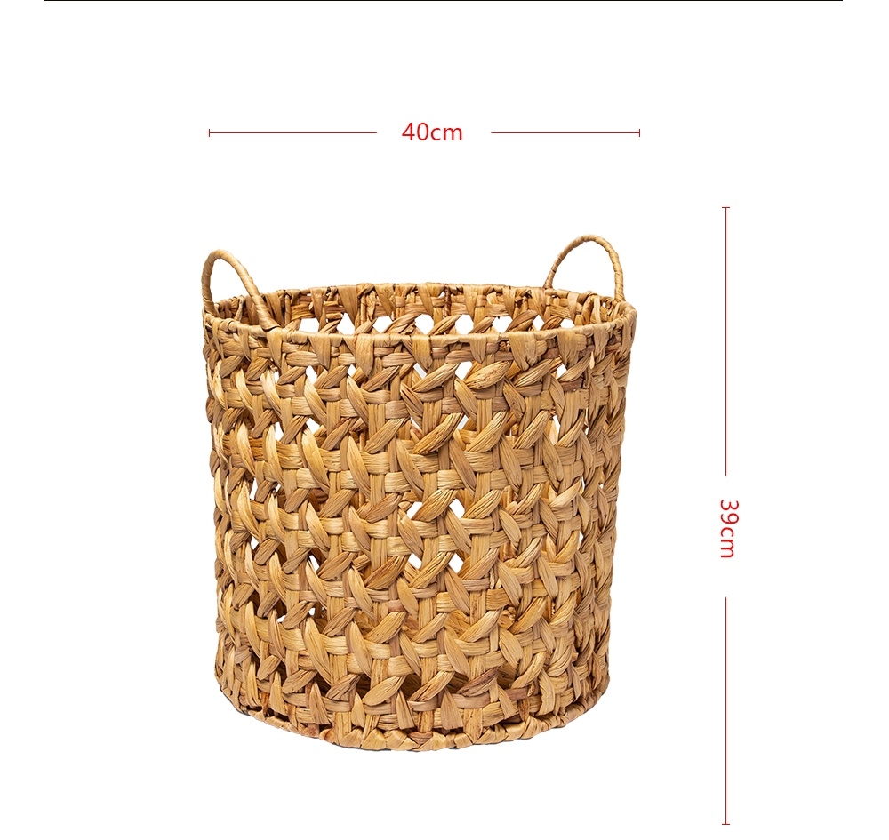 Water hyacinth storage basket