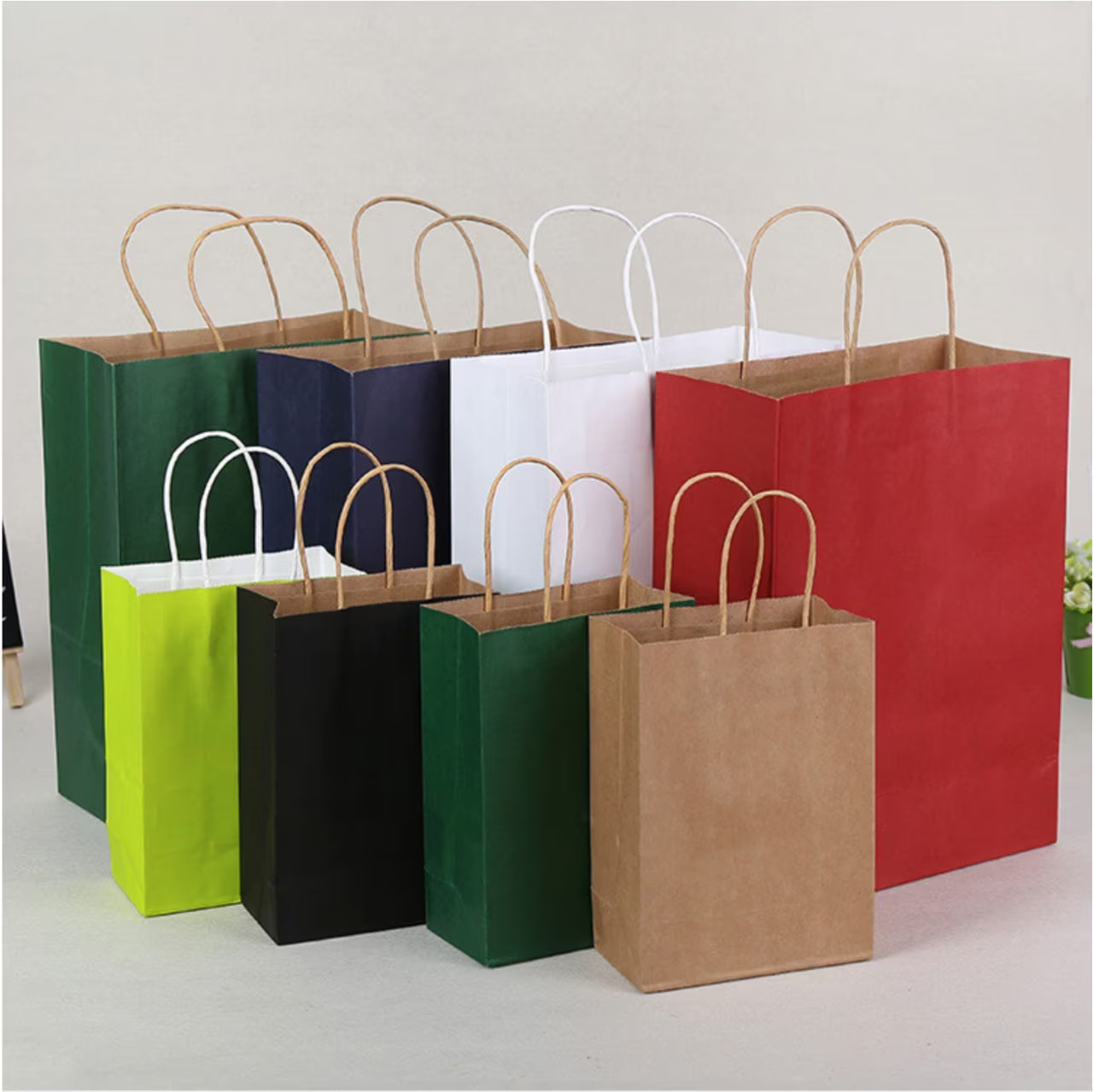 Twisted Handle Kraft Paper Carrier Bag: The Eco-Friendly Choice for Modern Packaging