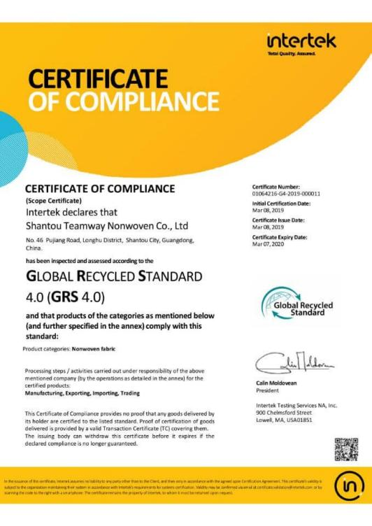 Qualification certificates for the industry